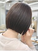 ストレートボブ☆透明感カラー
