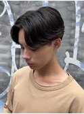 【ニュアンスパーマ】刈り上げセンターパートフェザーショート