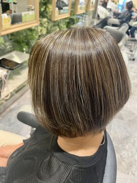 イメージア ボーノ相模大野店(IMAGE-A) 【相模大野カラー】ハイライト立体感ショートボブ