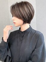 ロンドリゼル 札幌(Lond RiseL)&nbsp;オリーブグレー/ボブ/顔周り/小顔/レイヤー/髪質改善/縮毛矯正