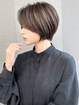 ロンドリゼル 札幌(Lond RiseL) オリーブグレー/ボブ/顔周り/小顔/レイヤー/髪質改善/縮毛矯正