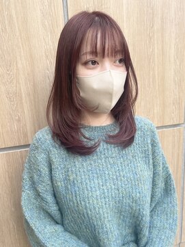 ヘアーメイクオズ(hair make O/S) 《kaito》レイヤーカット ピンクラベンダー ピンクカラー☆