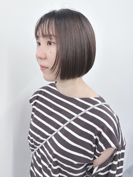 モリオ(morio) 顔周りレイヤー顎ラインボブ内巻きボブ姫カット小顔ボブ黒髪ボブ