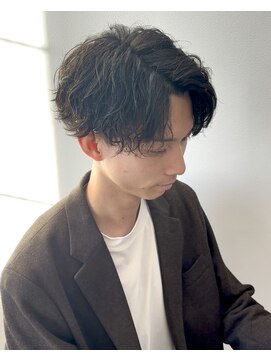 メンズサロンラシルバイレストプラス(MEN'S SALON racil by rest plus) 縦落ちシャドウパーマ