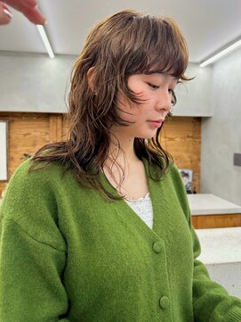 トゥコ(tuco) ソフトマレット　マレットパーマ　ベージュカラー　ゆるめパーマ