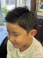 理容 赤沼&nbsp;小学生カット、お子さんもカッコよく