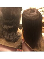 ヘアアンドメイク サファイア 豊橋店(ヘア&メイク SAPPHIRE)&nbsp;ニュアンスストレート　before→after