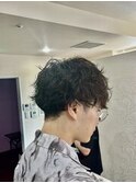 メンズパーマ　波巻きパーマ　ツイストスパイラルパーマ　パーマ