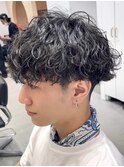 天文館波巻きスパイラルパーマ緩めツイストスパイラルパーマ眉毛