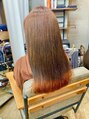 サロン ド ルア 西葛西(Salon de.Lua)&nbsp;黒染めしちゃって明るく出来ない毛先を思い切ってブリーチ