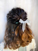 オアシス ガーデン 蒲田店(Oasis GaRDEN)&nbsp;ハーフアップアレンジ×オーロララメ☆