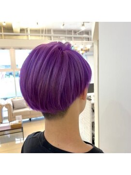 ネオヘアー 曳舟店(NEO Hair) 【ダブルカラー】個性派パープル（曳舟）