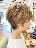 【サングース東海林】大人ショート×ハイトーン透け感カラー