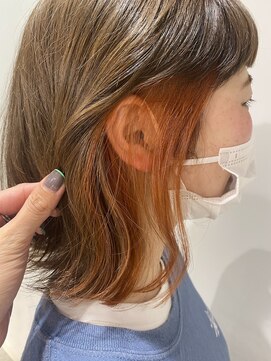 シーン 池袋(scene.) scene.【シーン】【池袋 西口徒歩3分】インナーカラーオレンジ