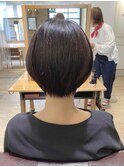 ショート ボブ ショート 大人ボブ 耳かけ 小顔 黒髪 20代 30代
