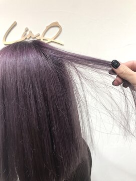 リンク(LinQ) 冬カラー　アッシュピンク[髪質改善/トリートメント/東浦和]