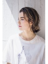 ピズムハク(PISM hak)&nbsp;耳だしショート/シルキー/外国人風グラデーション