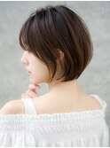 前髪あり大人ショートボブ20代30代40代【AIN.表参道】川原大地