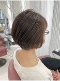ベージュブラウン/30代40代50代/ショートカット/グラデーション