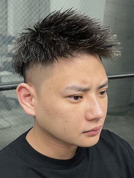 イーラ(era) メッシュ短髪束感ジェットモヒカン刈り上げツーブロック