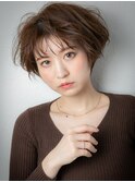 ミルクティーアッシュショートマッシュパーマx浦和20代30代40代