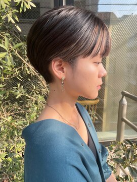 サンド 表参道(sand) ショートボブパーマ20代30代40代イヤリングカラー大人可愛い