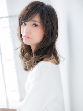 スペース 海浜幕張(spes) 海浜幕張/髪質改善/斜めバング×大人ガーリー波巻きd