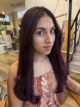 ソンリエ 青竹店(SONRiE) レッドヘアー&ハイライト