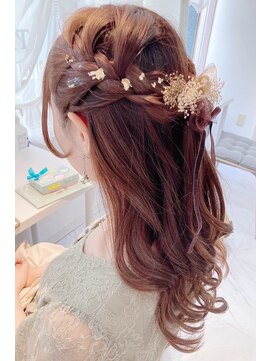 アマレット 東京駅八重洲店(amaretto) ナチュラルハーフアップ