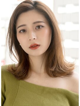 バルミー バイ エスドットブルーム 難波店(BALMY by S.BROOM) 【BALMY　難波】かきあげ韓国風くびれレイヤースタイル