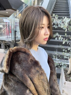 ヌード(NUDE) NUDE10代20代30代 レイヤーボブ切りっぱなしボブ前下がりボブ