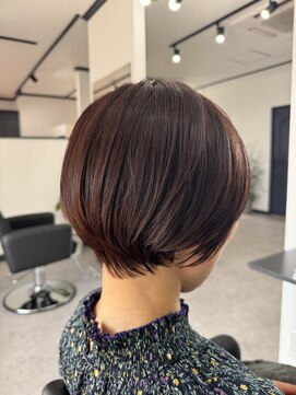 ログ(LOG) 骨格美人丸みショート大人可愛いマッシュショート小顔似合わせ