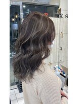 インパークス 西新井店(INPARKS)&nbsp;コントラストハイトーン/ロングヘア/レイヤースタイル