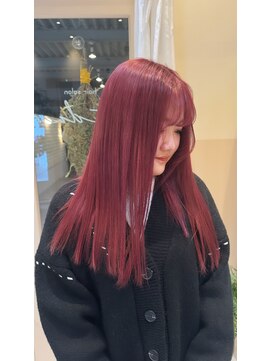 シダ(sida) 【sida 保住】韓国風ピンクレッドカラー20代30代シアーカラー