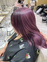 ゼスト フィーノ(ZEST fino)&nbsp;【橋本姫奈】ピンクバイオレット×顔まわりデザインカラー