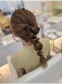 うなじスッキリアップヘア！結婚式お呼ばれ　二次会