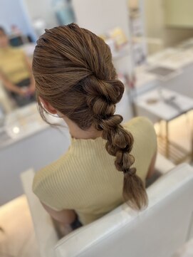 シャルム バイ アローズ 久留米店(CHARM BY AROSE) うなじスッキリアップヘア！結婚式お呼ばれ　二次会