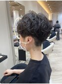 ハンサムショート×パーマ