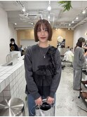 時短で仕上がる顔まわりレイヤーボブスタイル