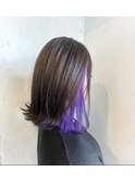 パープルインナーカラー