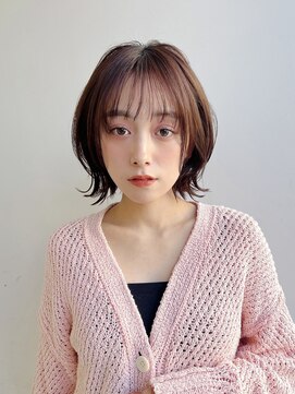 トルネード(TORNADO) 大人ショートボブ前髪ありひし形ショート丸顔絶壁K20250207