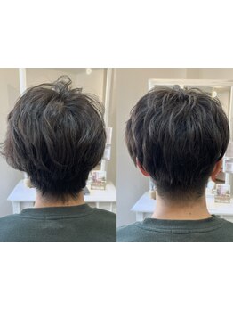 男性のお客様も大歓迎◎女性目線で作るカッコイイスタイルをご提案！髪のお悩みもお気軽にご相談ください。