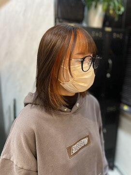 ヴァイス 渋谷店(VAICE) フェイスフレーミング/オレンジカラー/推しカラー