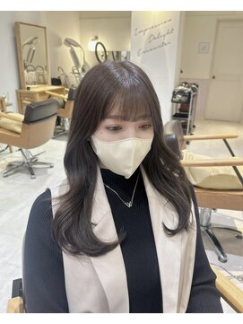 ヘアーメイクブランニュー セントラル 西大寺店(hair make Brand new central) 韓国風レイヤーカットくびれ巻き赤み消しカラー20代奈良西大寺