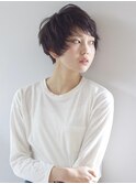 20代～50代◎フェザーショート☆シャギー前髪あり◎ブラウン