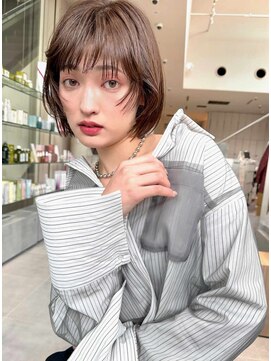 ミンクス 青山店(MINX) 【MINX】くびれヘア＋くすみベージュハイライトカラー_表参道