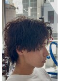 波巻きパーマメンズツイストスパイラルパーマツーブロック