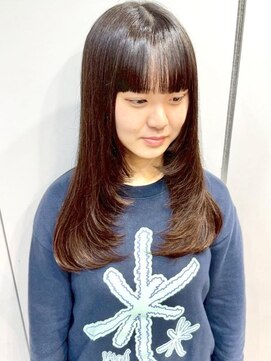 イチエ(ICHIE) レイヤーカット*セミロングヘア*前髪カット*顔周りレイヤー