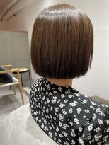 2195ヘアー 世田谷代田(2195hair)&nbsp;地毛風カラー/切りっぱなしボブ/髪質改善/地毛風ストレート