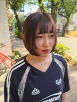 ロマーノ(ROMANO)&nbsp;【ROMANO】ワインレッドカラーボブ